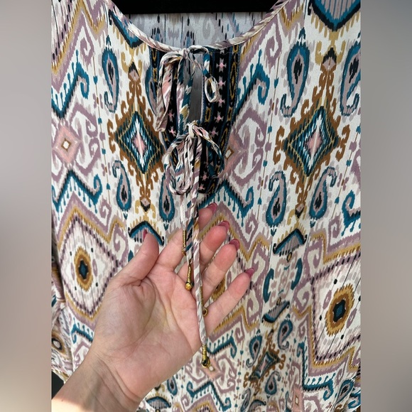 Jade by Johnny Was Women's Multicolor Patterned Top - Picture 4 of 8